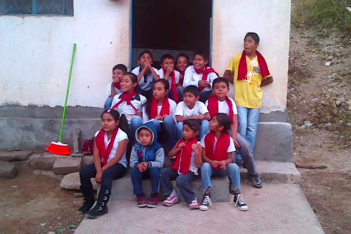 Kids Club members sang for the Christmas program in Puebla.