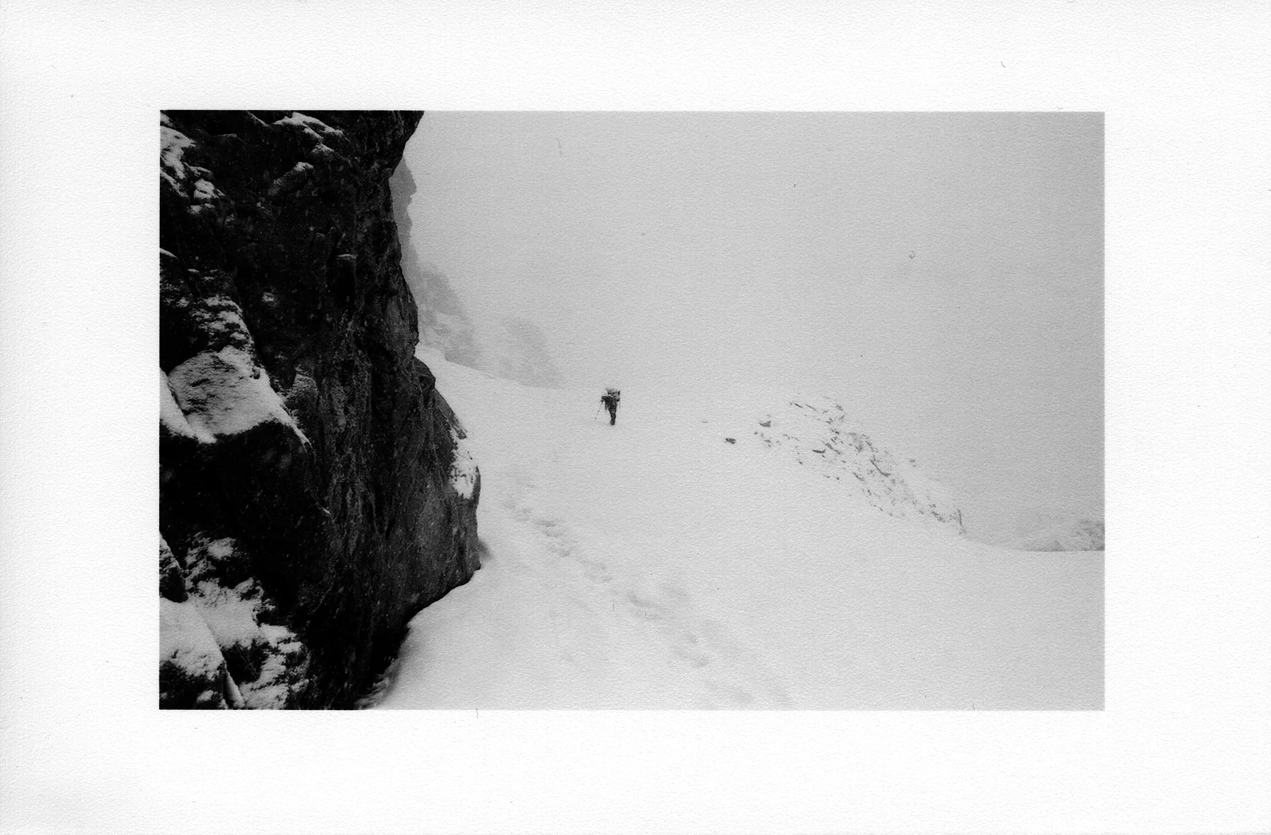 Moving up up the lower buttress.