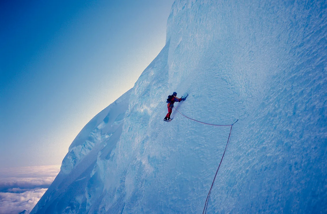 Athol, new route on the Balfour Face, Mt. Tasman,&nbsp;winter 1993.