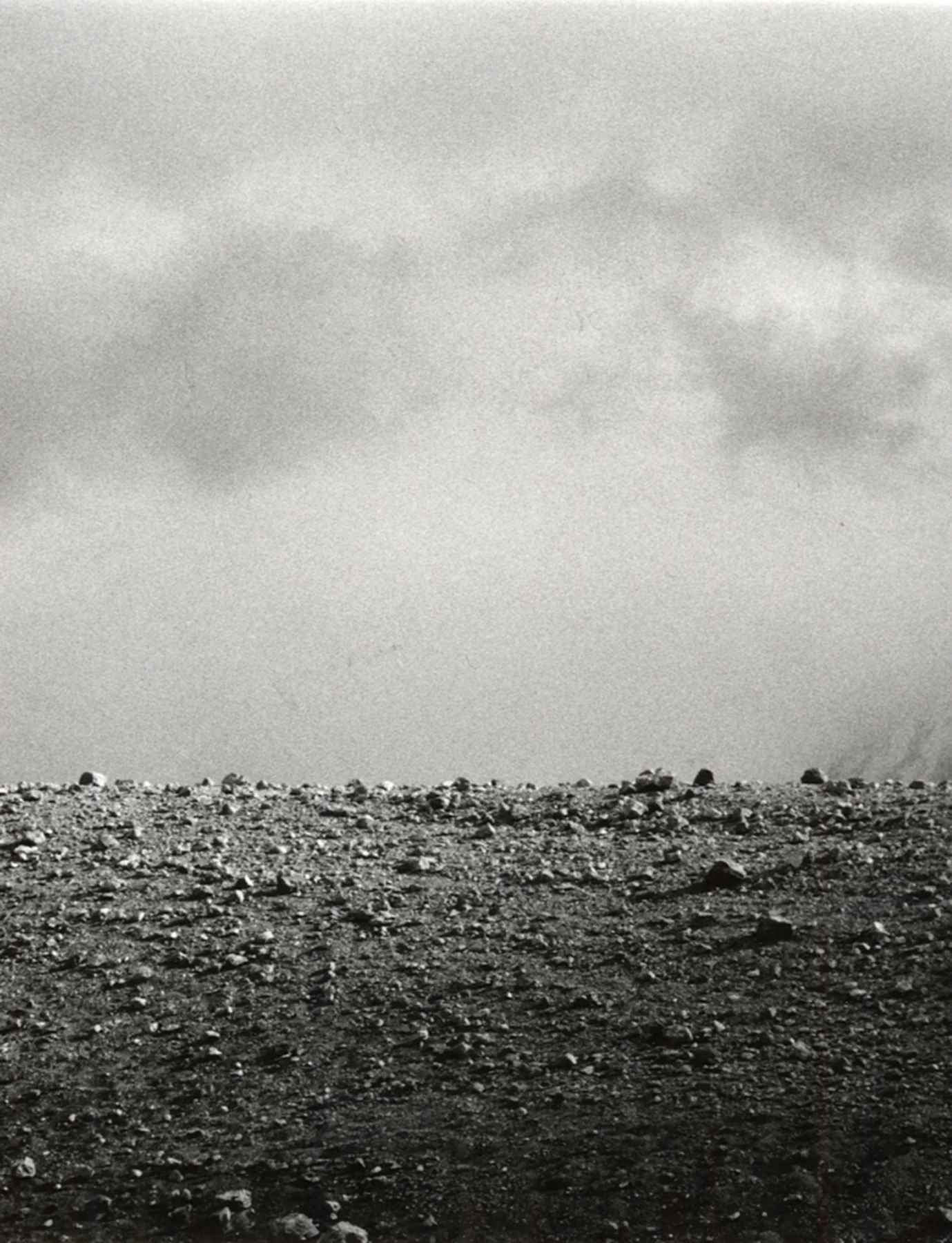 Storm rising up the Baltoro glacier toward Concordia.