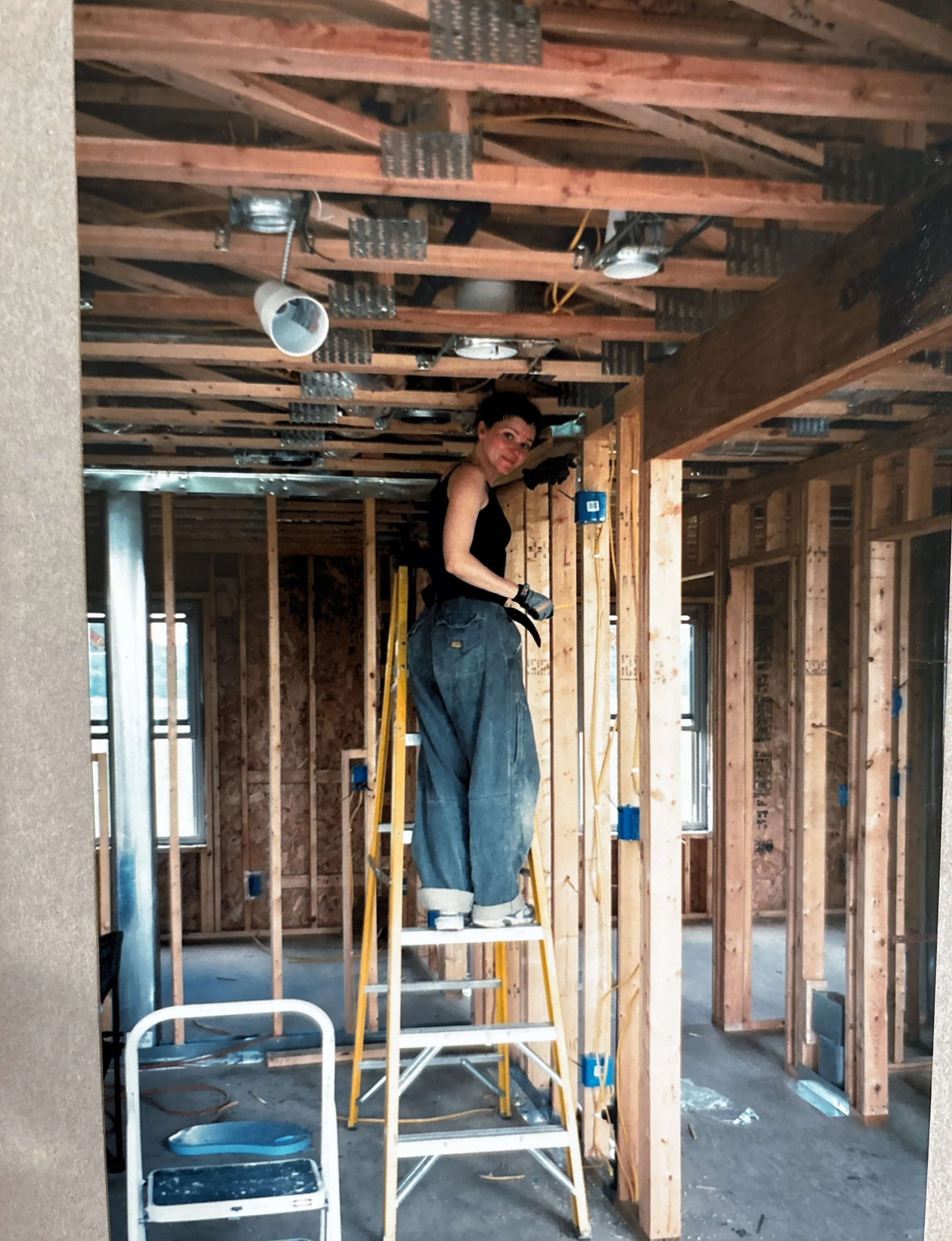 buildin the house wiring on the ladder.jpg