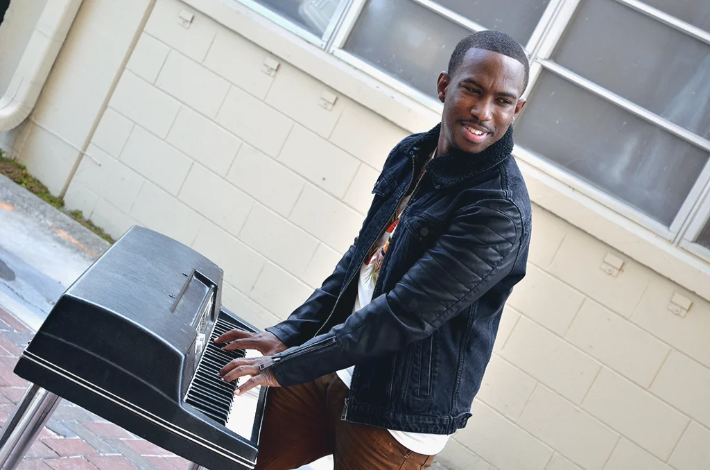 Derrick Harvin - Promo shoot. Album release, From Here, 2014 Photo credit: Quron Witherspoon