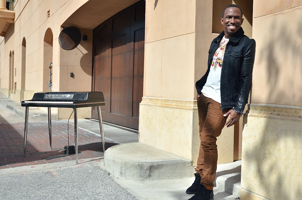 Derrick Harvin - Promo shoot. Album release, From Here, 2014 Photo credit: Quron Witherspoon