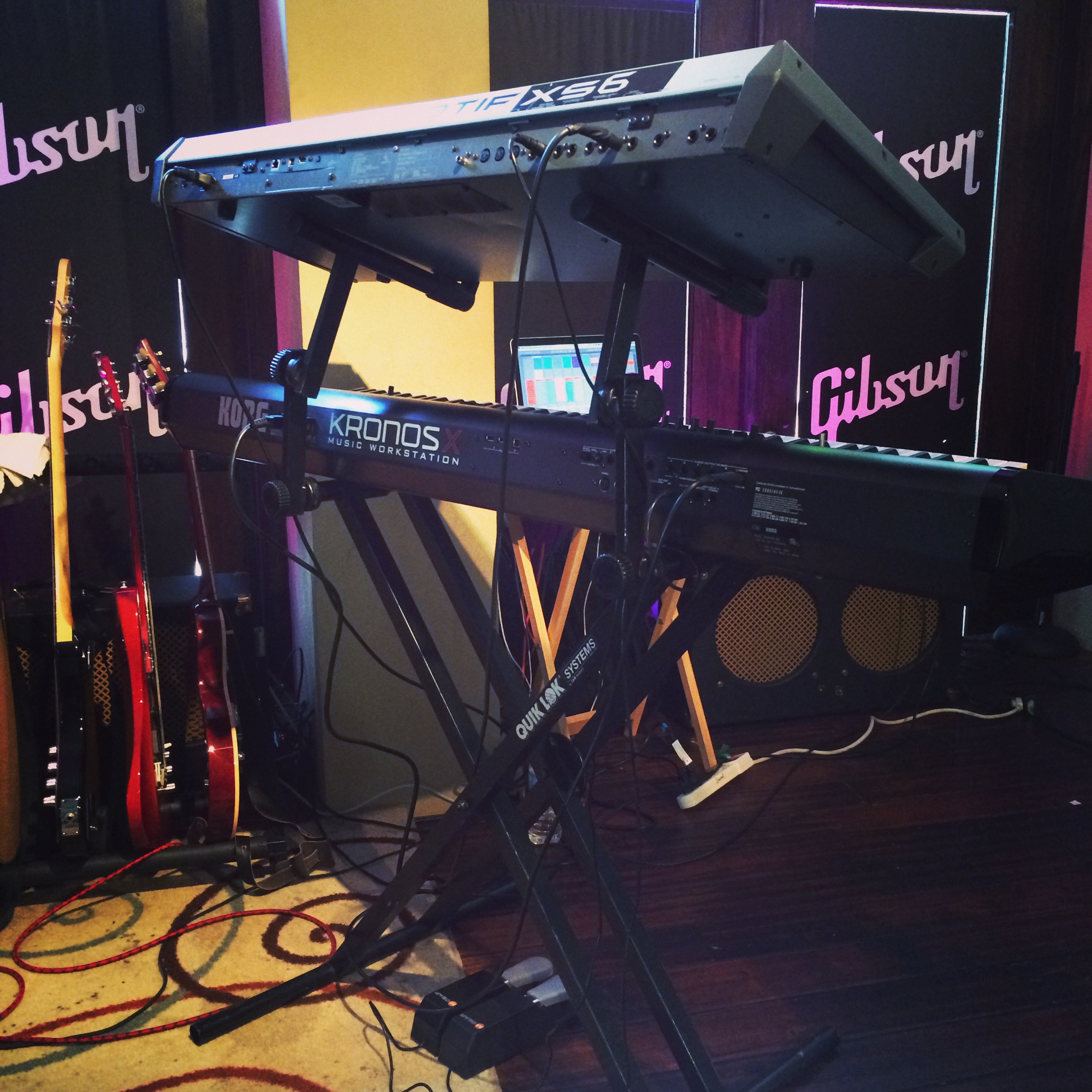 Setup at the Gibson Showroom
