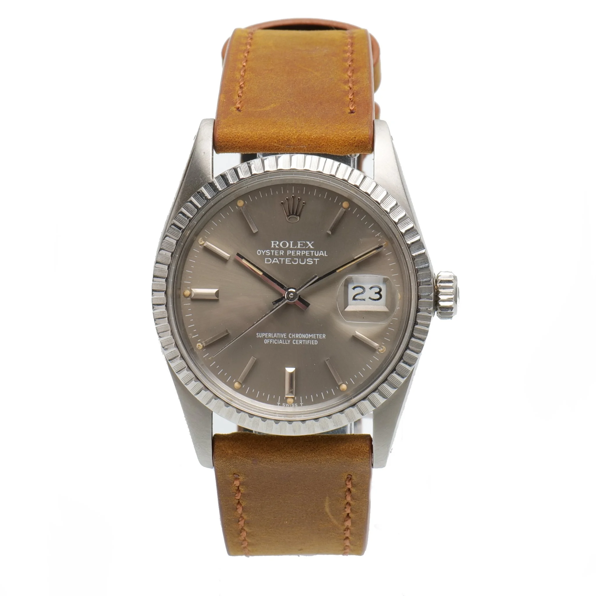 Rolex Datejust 16030 Slate/Taupe Dial Genuine 36mm