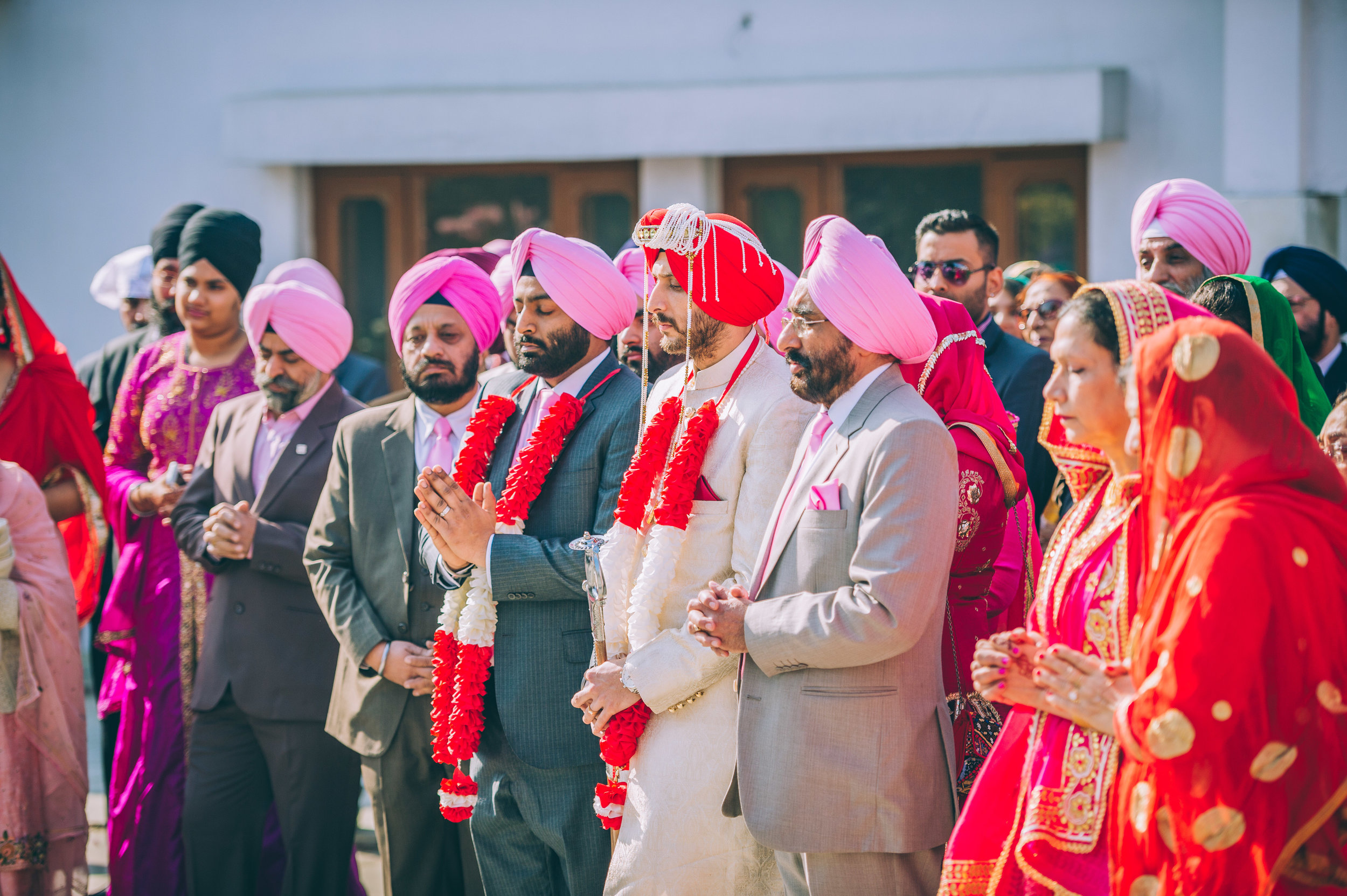   Ardaas  (prayers) being carried out by both families. 