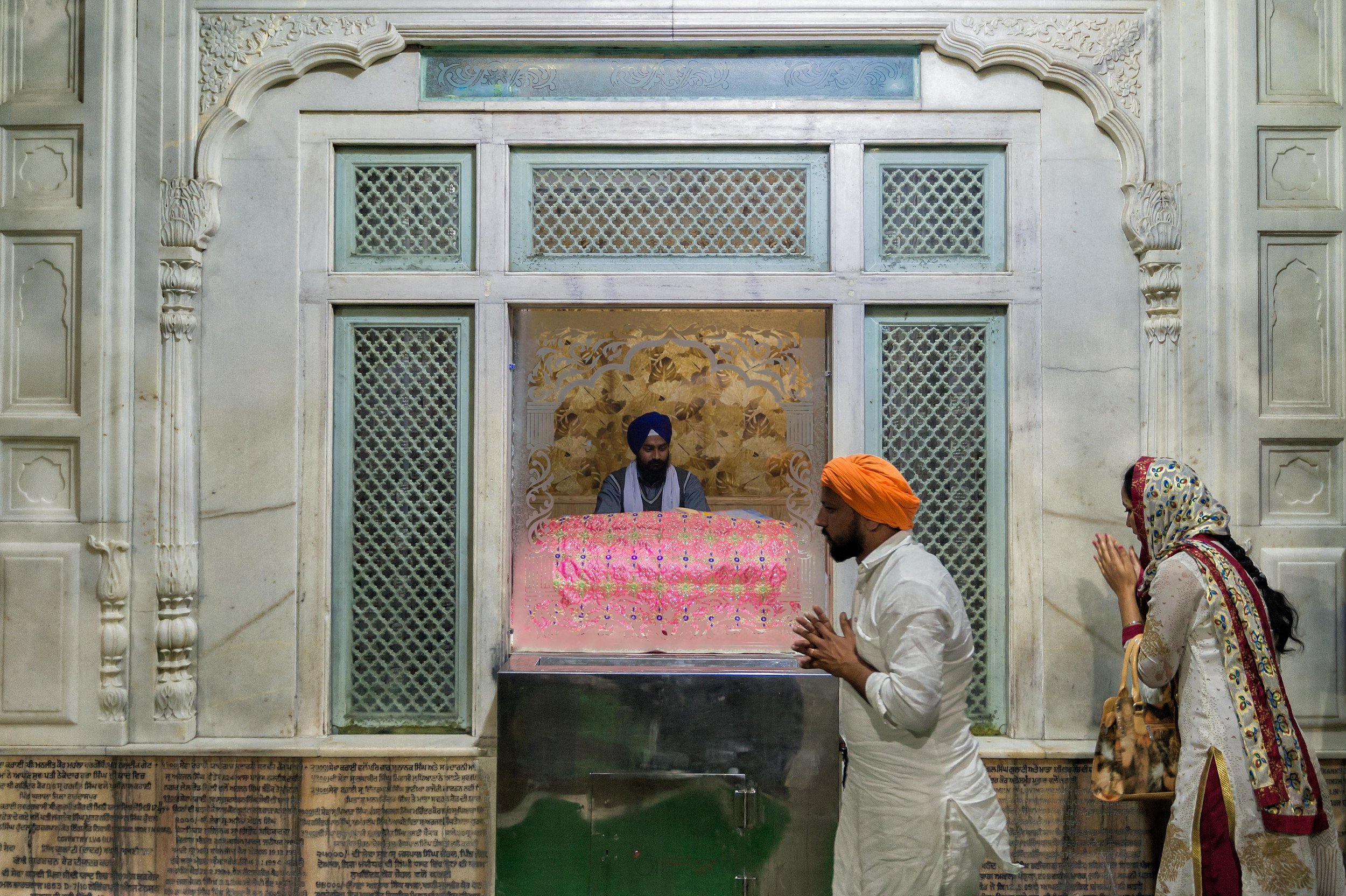  If i am not mistaken and I do believe that in the North, South, East &amp; West side of the Golden Temple are small cubicles like this where priests would go at every part of the day to read the text from the Holy Book. 