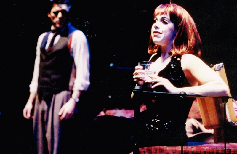 As Sally Bowles in “Cabaret” (pictured with Mark Sparks).