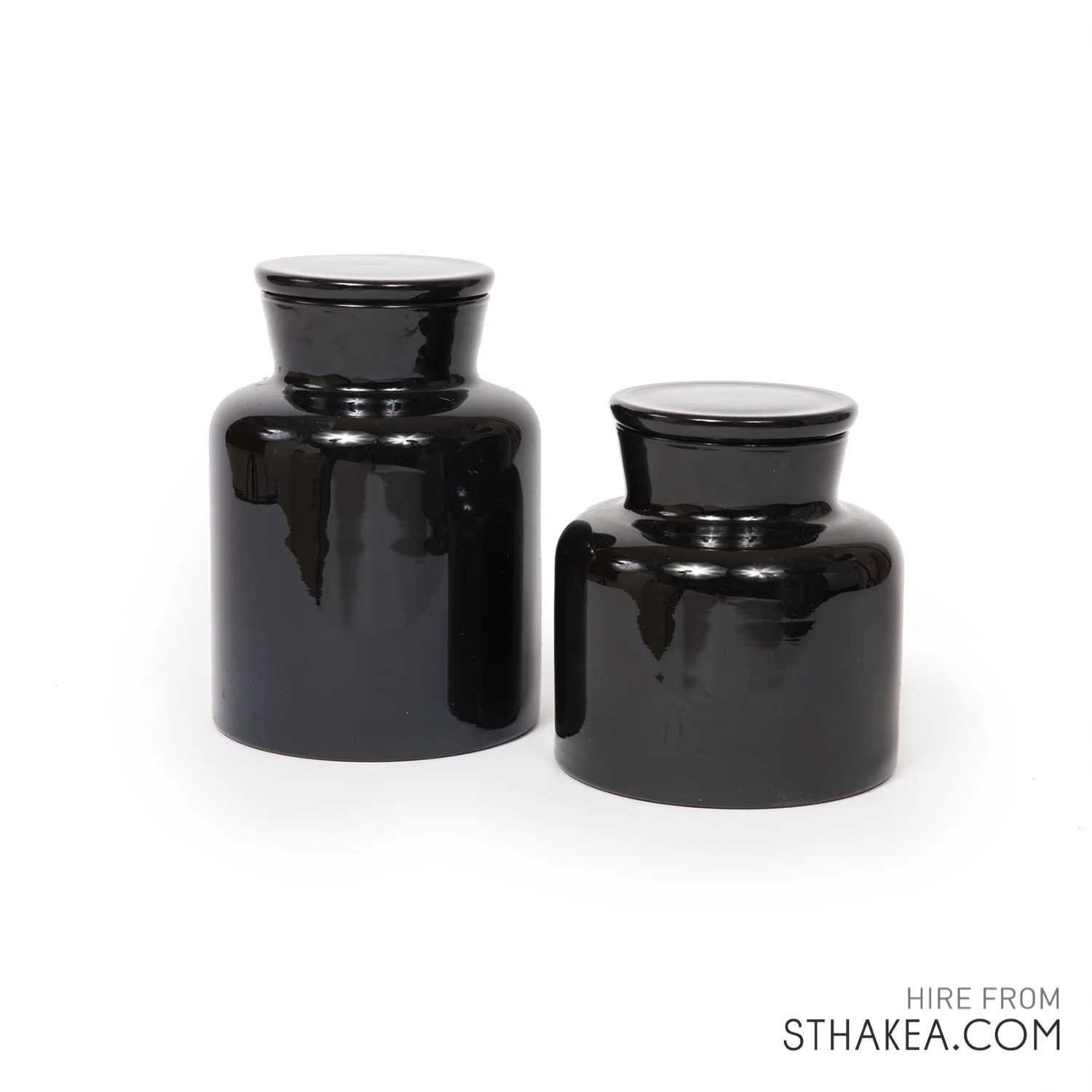St Hakea Melbourne Hire Black Medicinal Vases.jpg