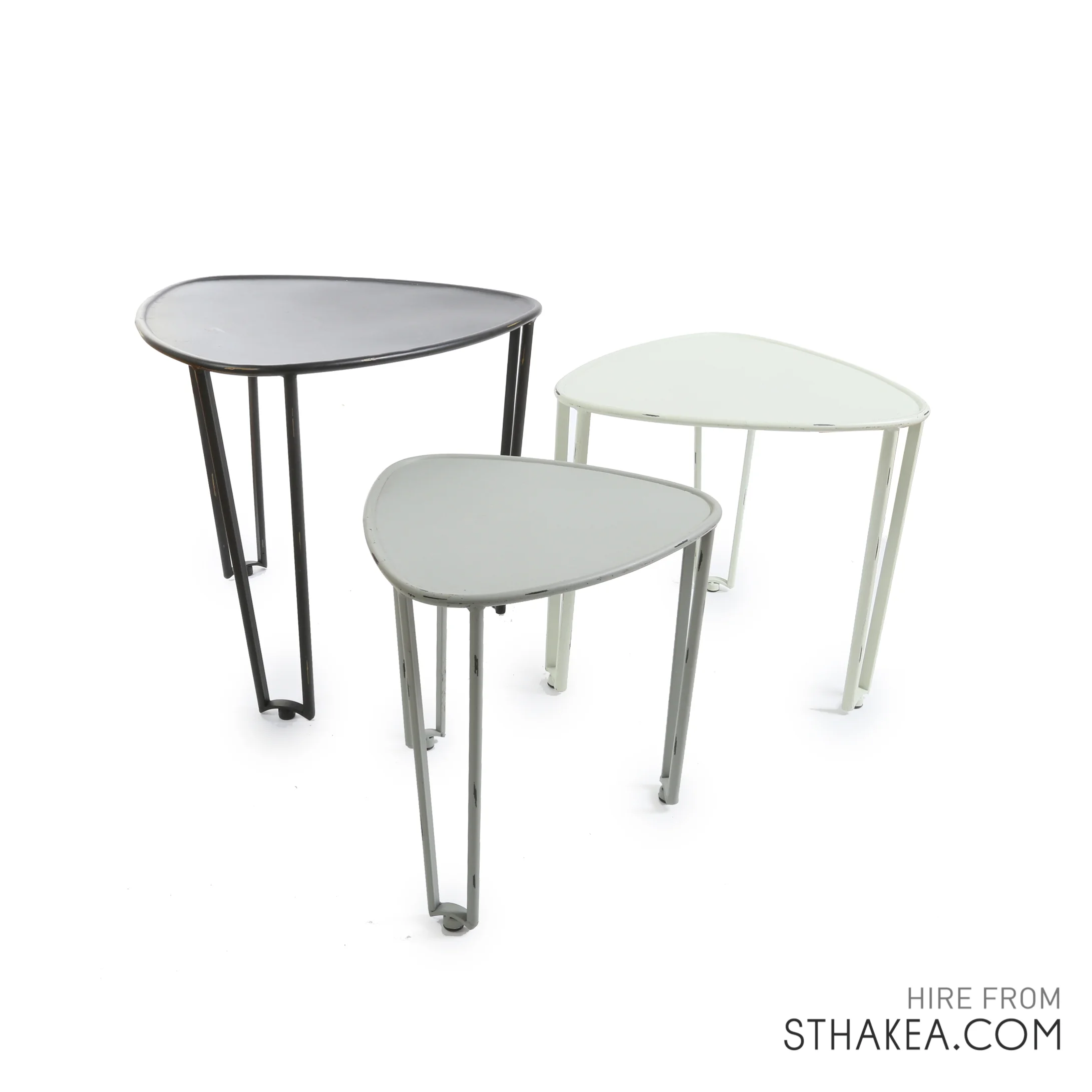 St Hakea Melbourne Event Hire Monochrome side tables.jpg