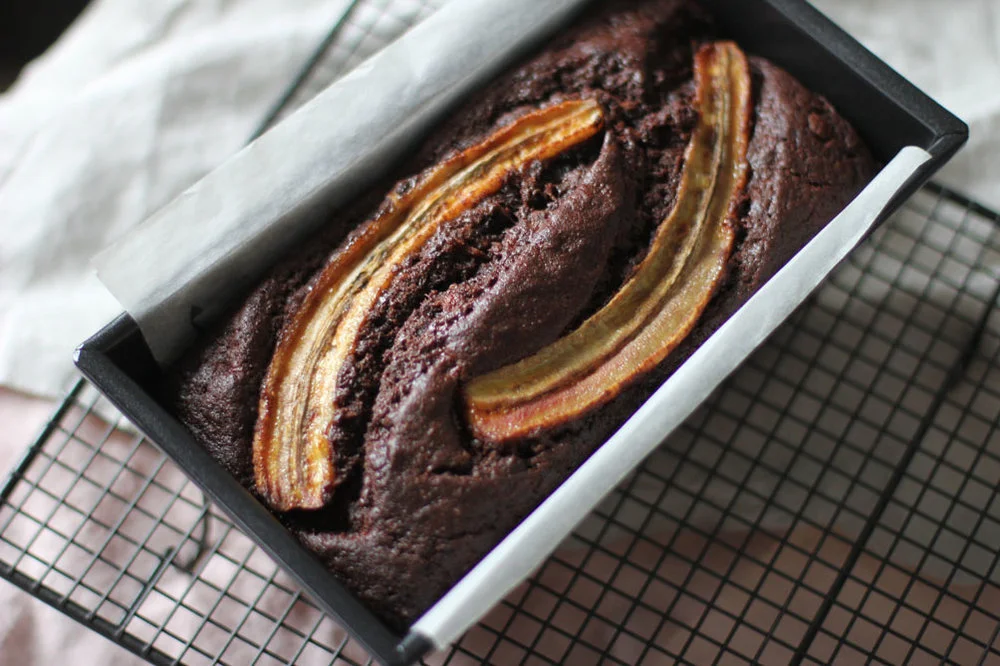 Banana bread double chocolat