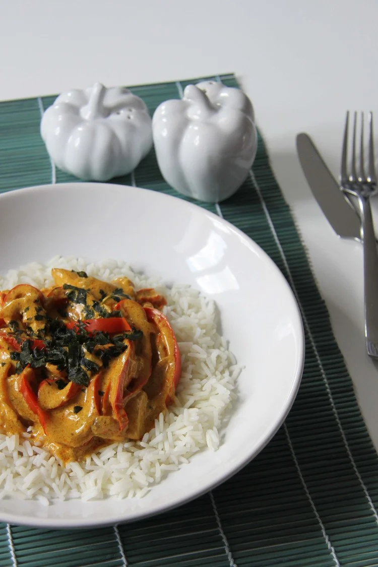 Curry de poulet thaï au lait de coco