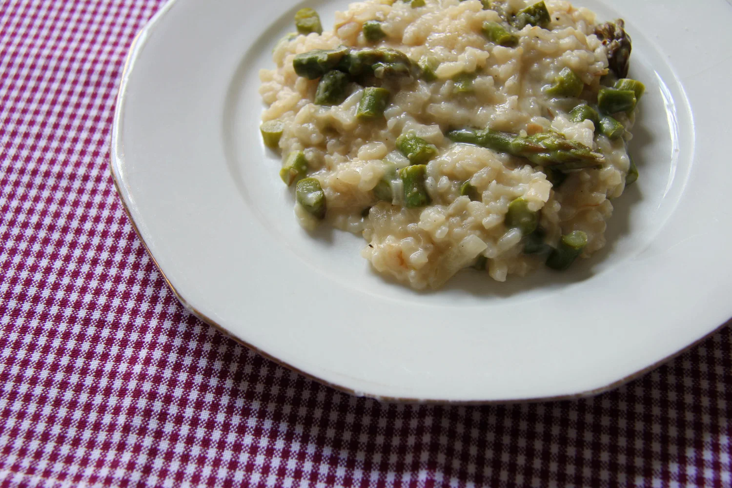 Risotto printanier aux asperges