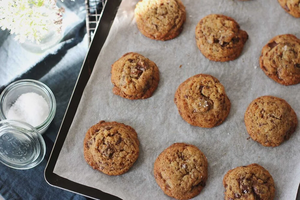 Cookies au tahini et aux pépites de chocolat