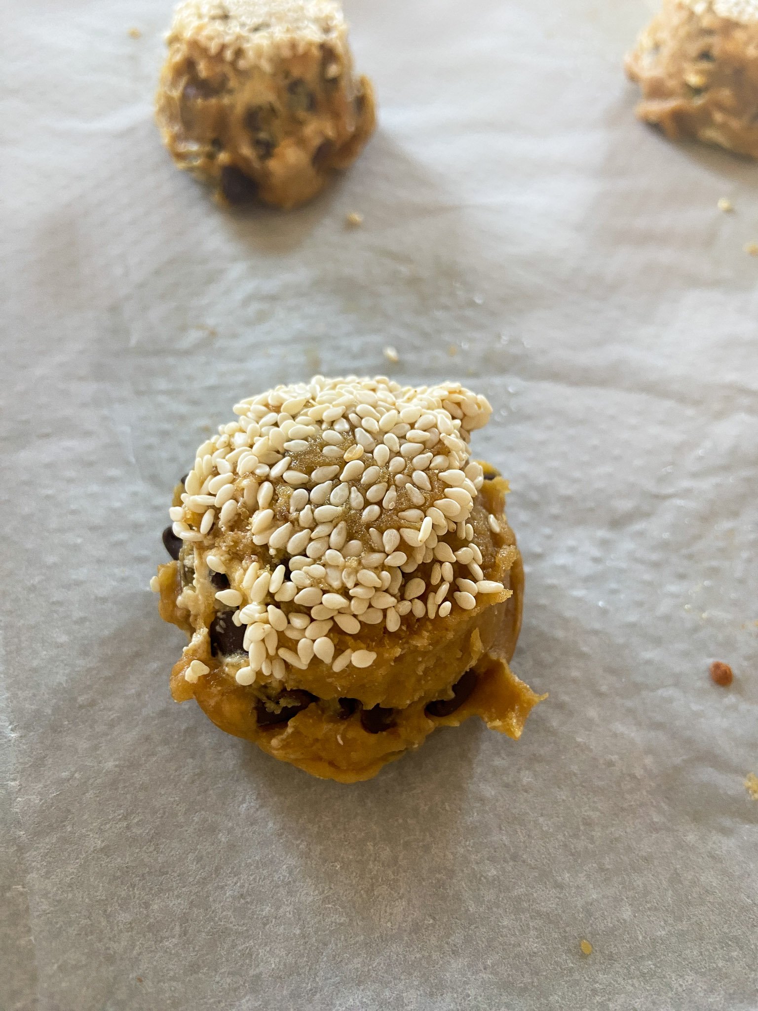 Cookies halva à la pistache, beurre noisette et chocolat — the flying