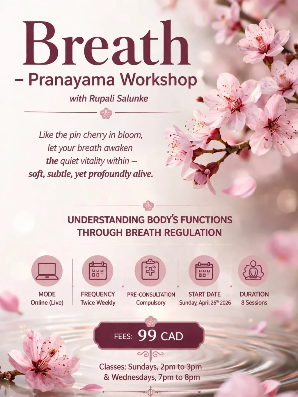 These will be the most transformative 8 hours of your life!

Sign up link for this online workshop 
https://sunyoga.as.me/BREATH

Sun Yoga is proud to be a platform which brings the best yoga teachers to you because we believe it&rsquo;s not what you