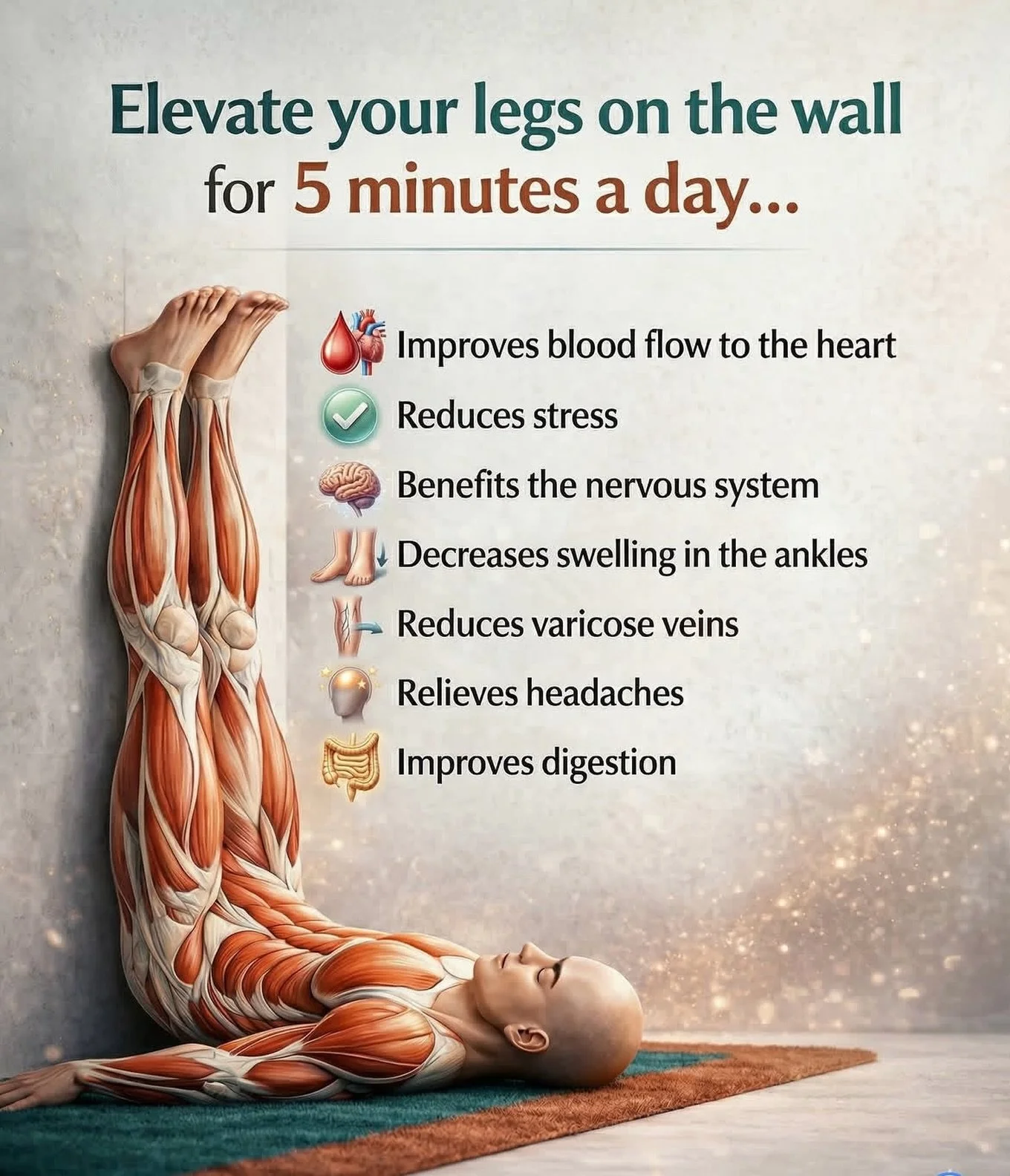 VIPRIT KARINI is an easy inversion pose that&rsquo;s quiet and calming. It helps your nervous system and doesn&rsquo;t put a lot of pressure on your neck and head. The Legs-Up-the-Wall is a &ldquo;non-doing&rdquo; pose that&rsquo;s all about relaxing