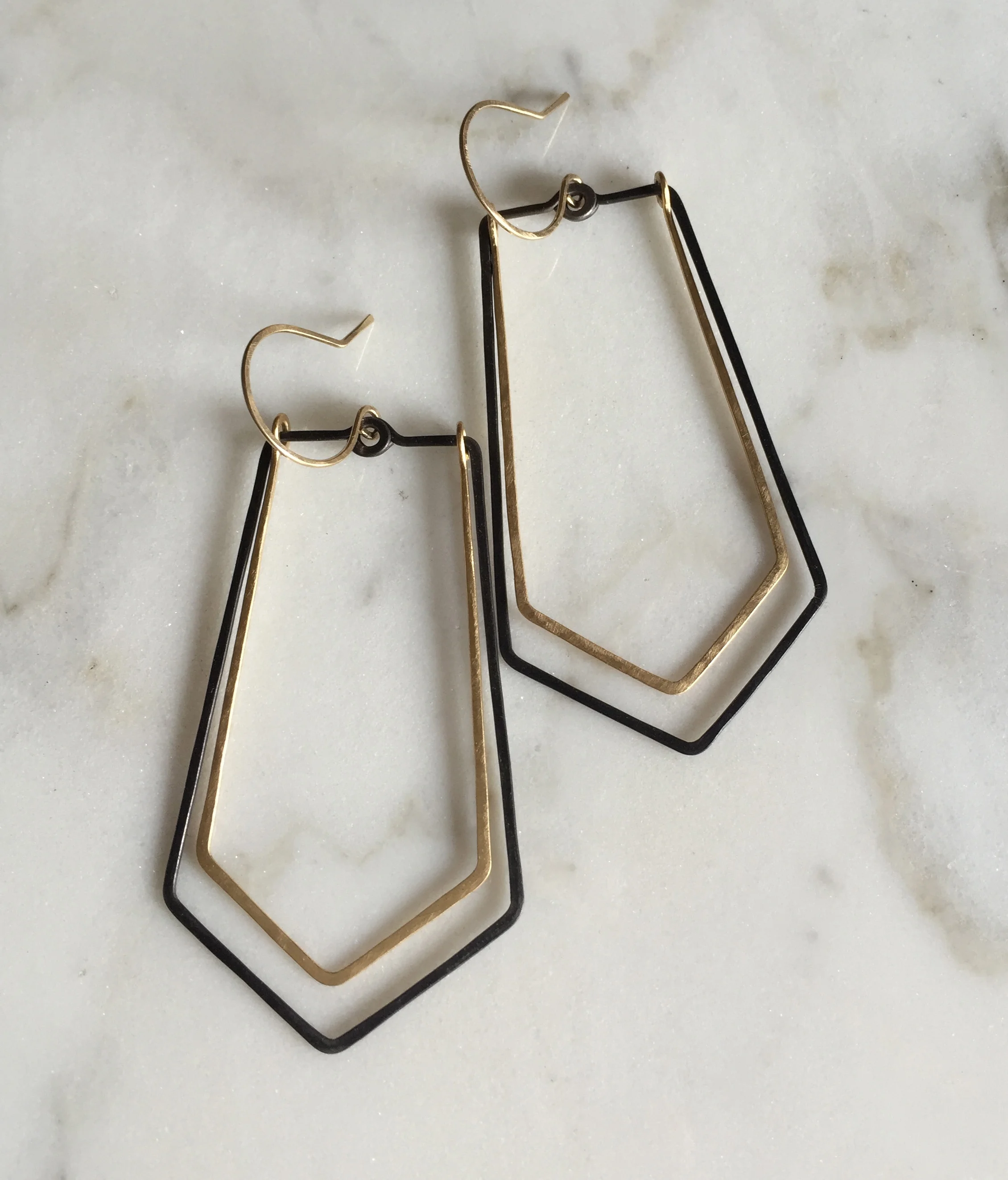 double oryx earrings