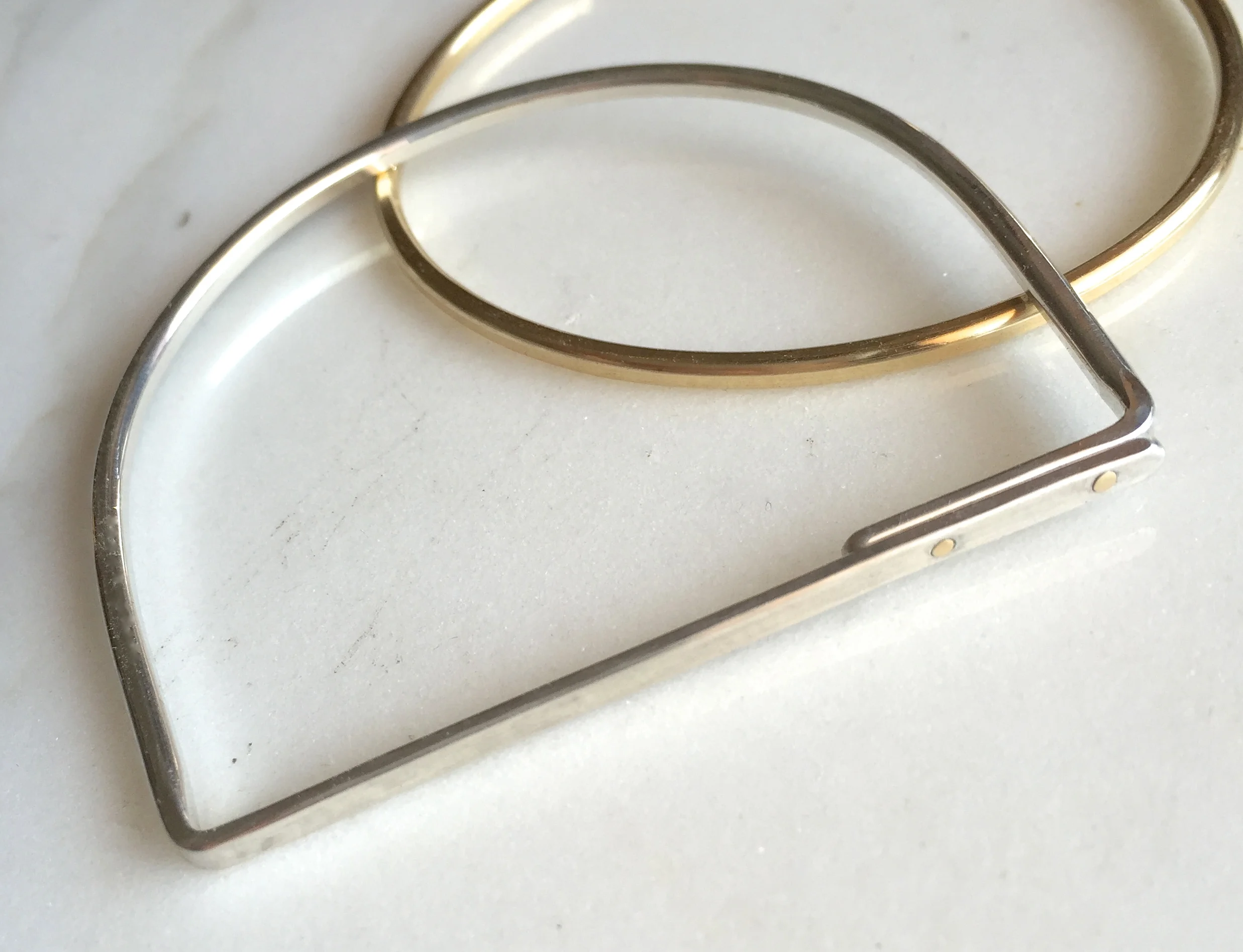 silver geometric bracelet