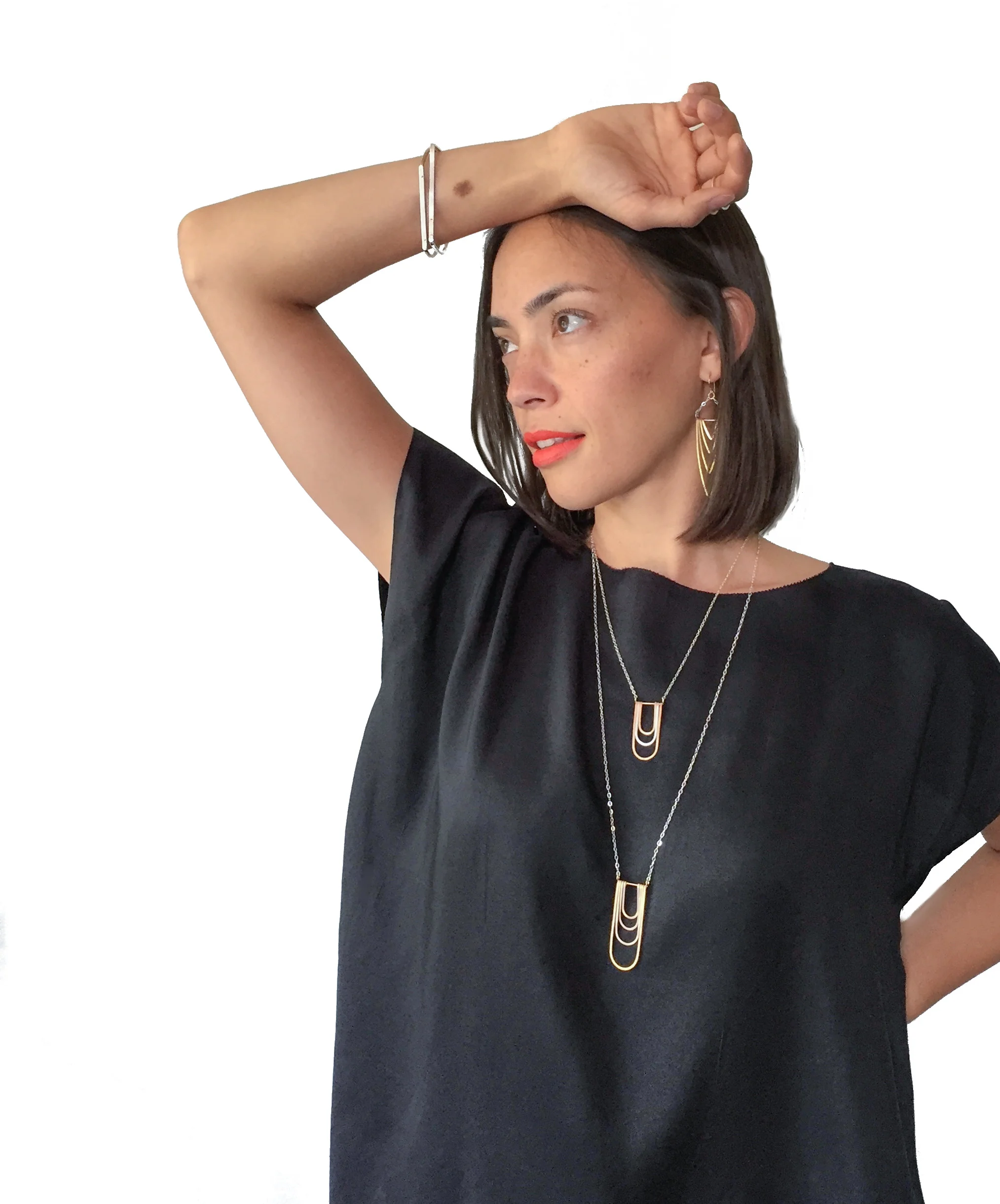 new refined basics gold earrings