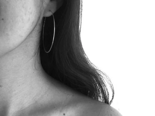 Copy of hammered round hoop earrings
