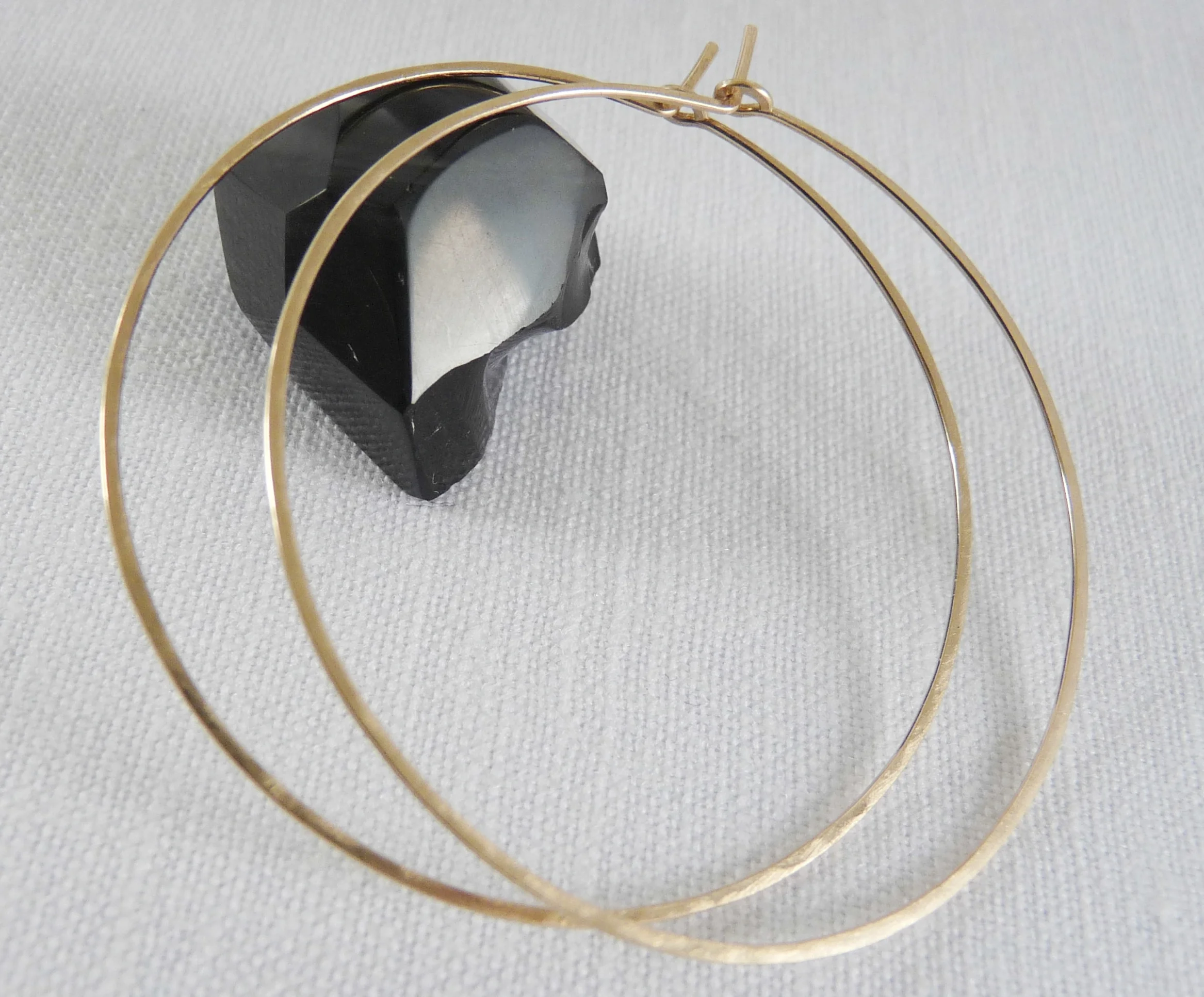 Copy of large gold circle hoops