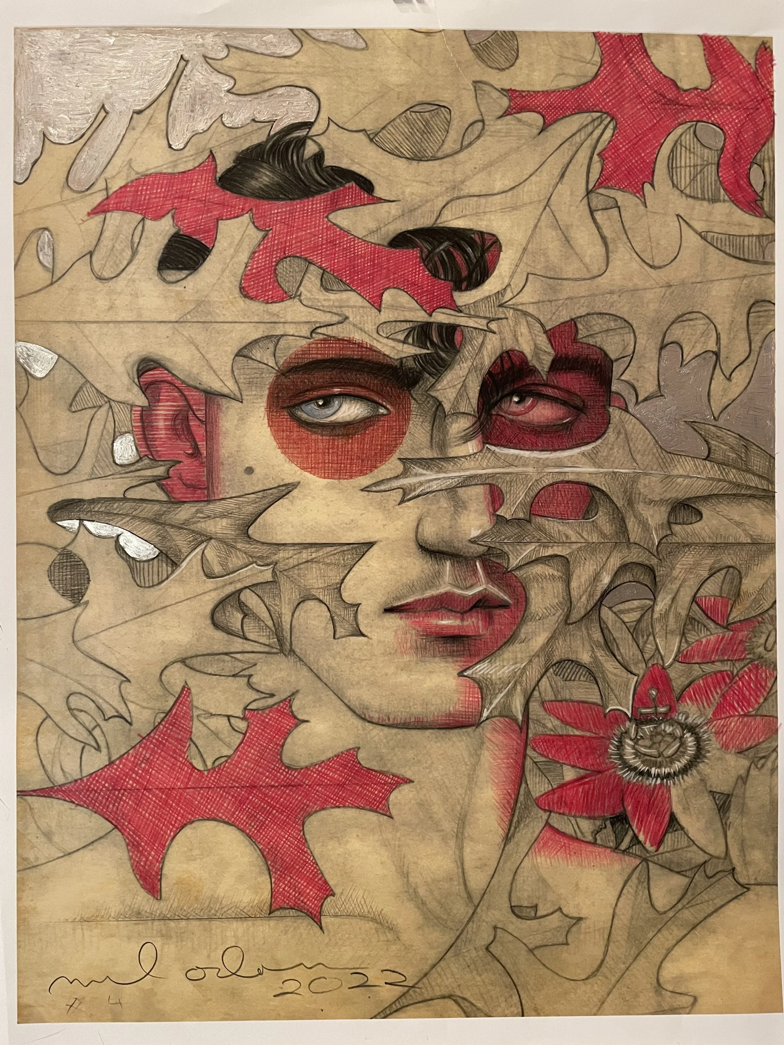 佐田昌治 絵画 佐田昌治 【少女】肉筆画 パステル画