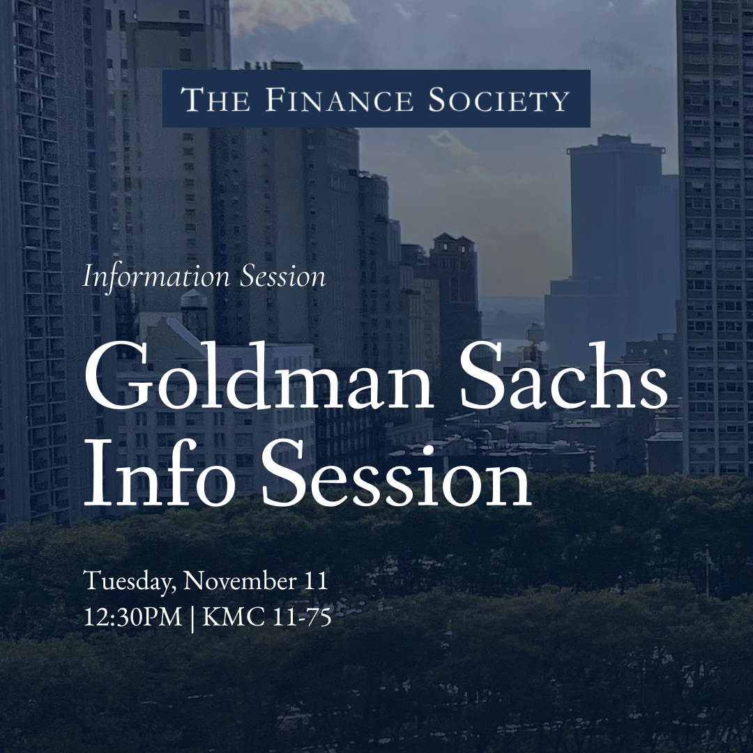 Goldman Sachs Info Session