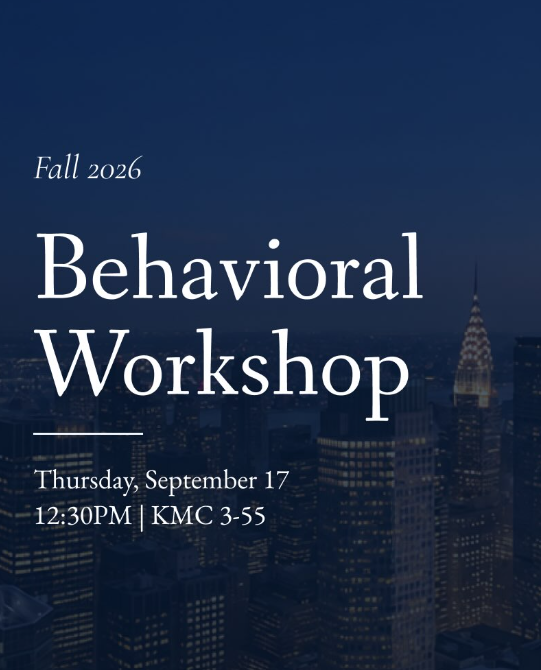 Behavioral Workshop