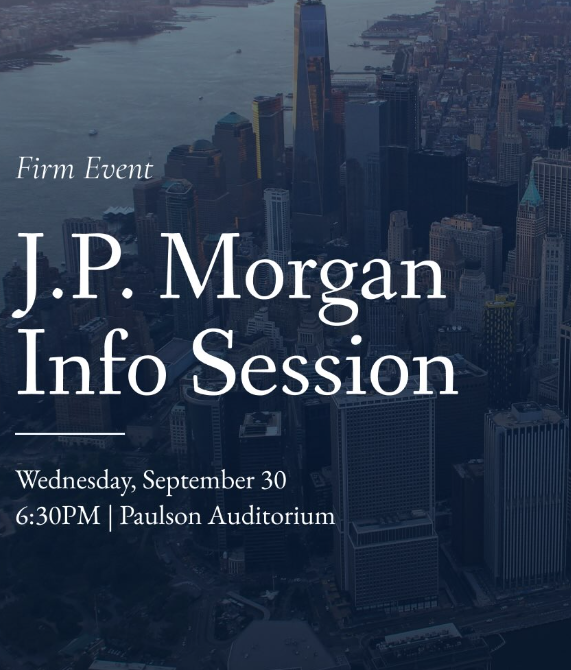 J.P. Morgan Information Session