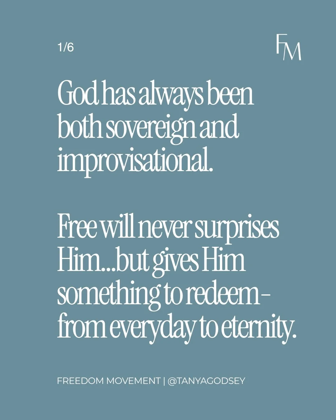 God has honored human agency since Genesis 3. Our free will doesn&rsquo;t surprise Him or alter His redemptive heart.  But because love requires consent we must decide whether we will give Him full access, through our surrender, to satisfy and sancti