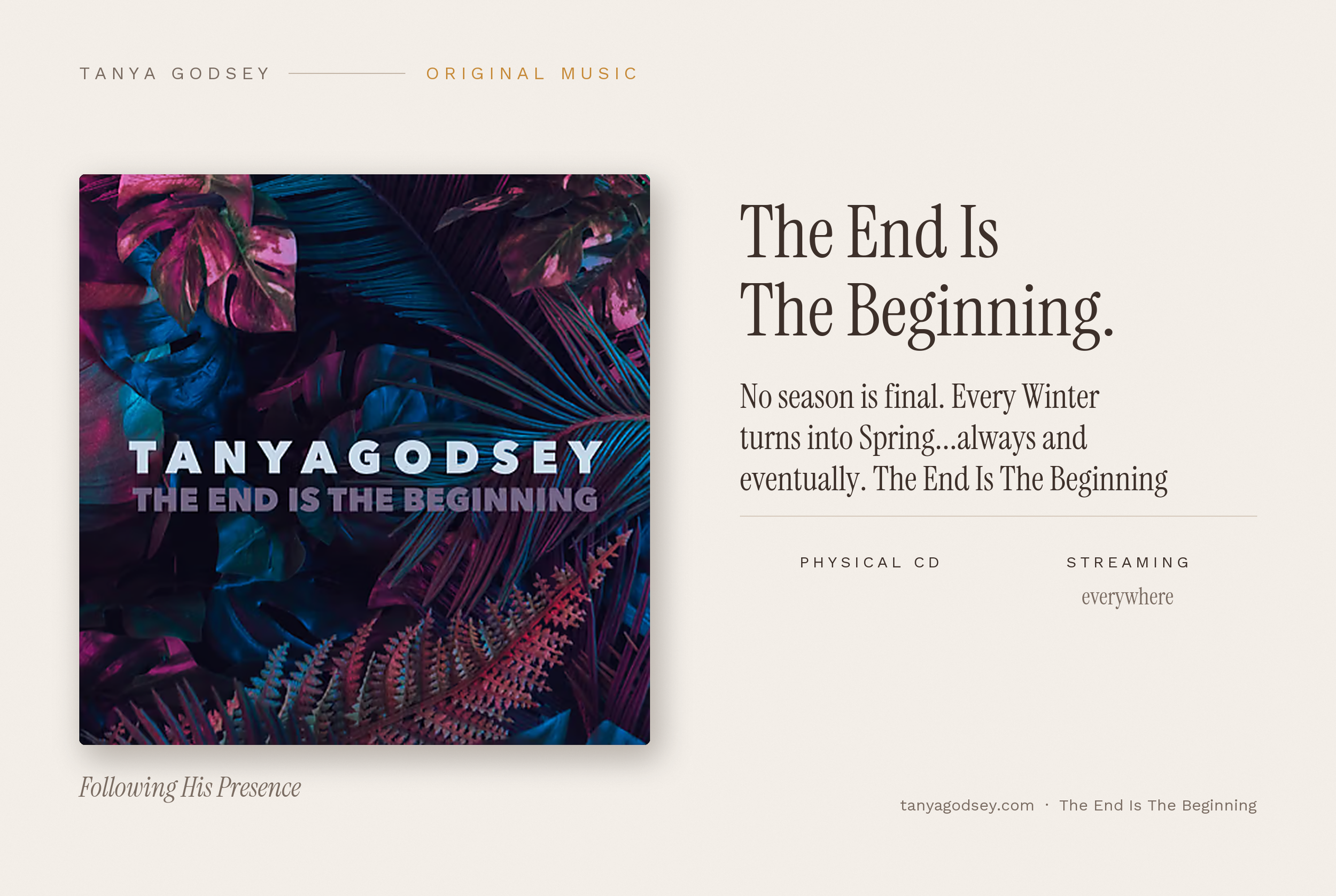 The End Is The Beginning Physical CD