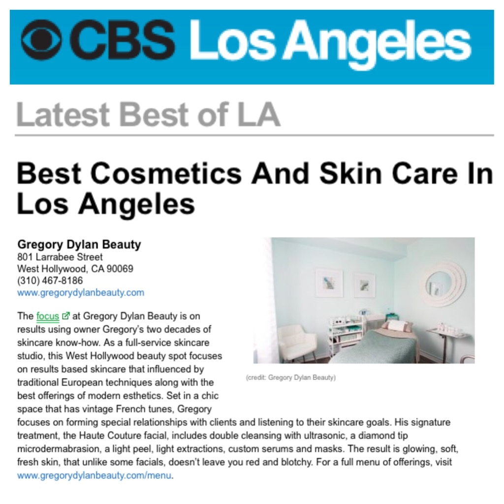 CBS Los Angeles “Best Cosmetics and Skin Care in Los Angeles”