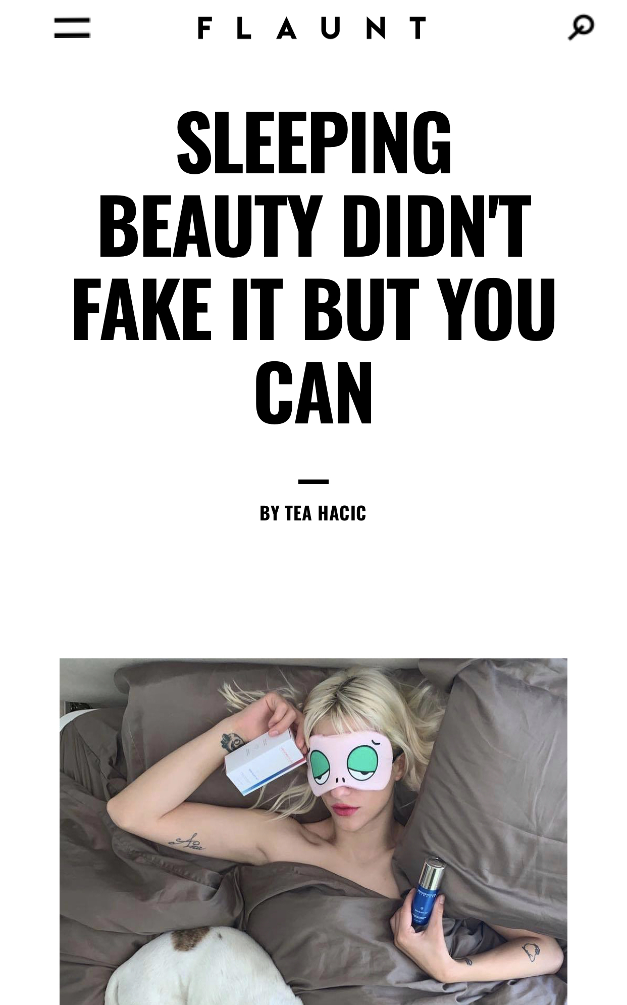 FLAUNT Magazine | Sleeping Beauty Didn't Fake It But You Can
