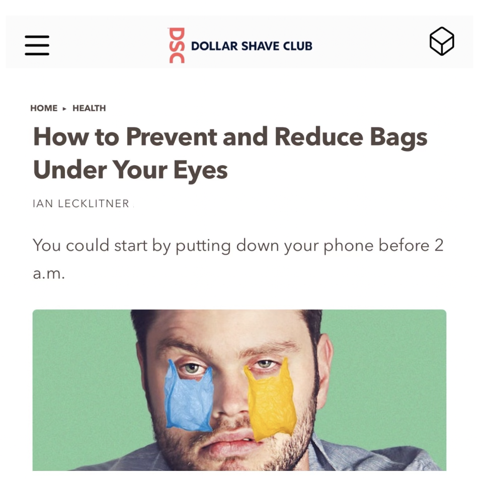 DSC: Hot To Prevent and Reduce Bags Under Your Eyes. Featuring Gregory Dylan