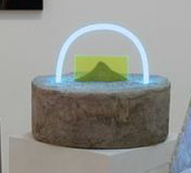 Ester Ruiz A Place In My Mind, 2012 Concrete, plexi, neon 11 x 11 x 10 inches $1500/ $1700 with podium
