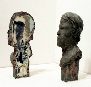 Norm Paris Geode (Arnold), 2011 Forton MG, metal powder, pigment, resin, glass 9 x 4 x 5 inches $4500