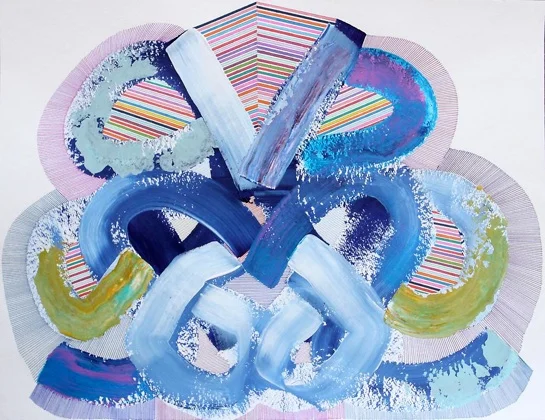 Feodor Voronov Verse, 2012 Acrylic, marker, ball-point pen on paper 18 x 23.5 inches $1100