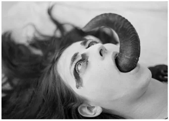 Eliza Swann Terror Folds in Her Robes , Chromogenic Print 15 x 20 in $1,000