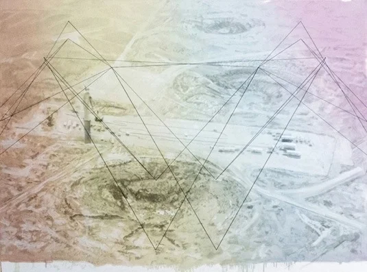 Eric LoPresti Double Butterfly, 2012 Oil and India ink on linen 78 x 58 inches $ 6500