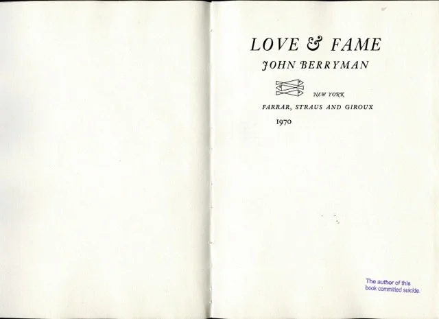 Aaron Krach The Author of This Book Committed Suicide (Love & Fame), 2012 Photograph 7 x 10 inches $700 ed. of 3 Photograph editions of each book are available, please inquire*
