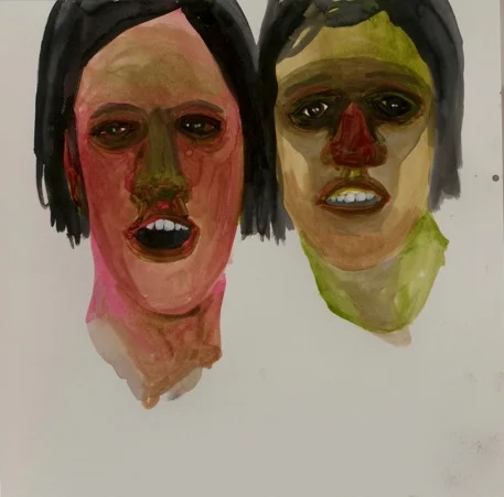 Sarah Gamble Afterparty, 2012 Acrylic, ink on paper 12x12” $1,000