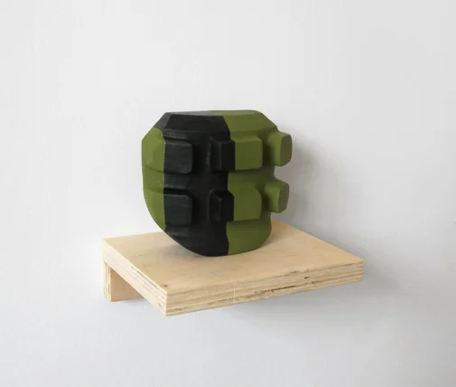 Christina Tenaglia Untitled , 2012 Plaster, Paint, wood shelf 4 7/8"x1 5/8" x 4 1/4" $750