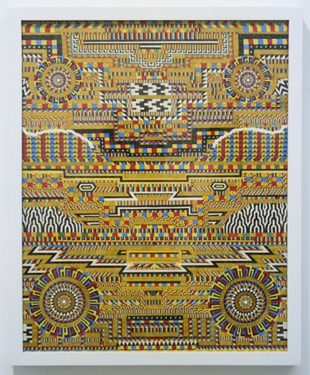 Matthew Craven Arrangement , 2012 Ink on paper with cut outs 24 x 17 inches $1000 frame