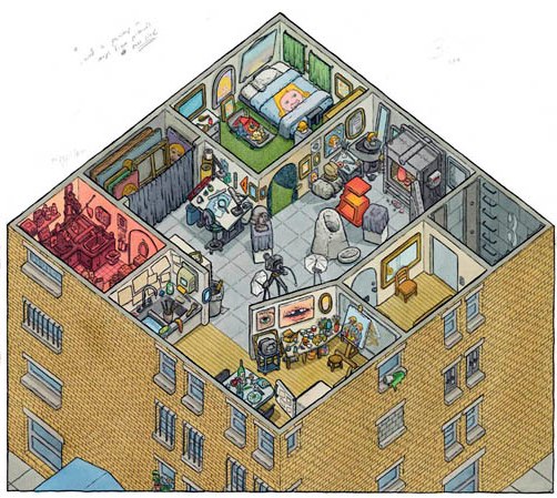 Scott Teplin Rosa Tse-Levy, Floor 3, 2009 Pen & ink, watercolor on paper 20 x 22 inches $4000