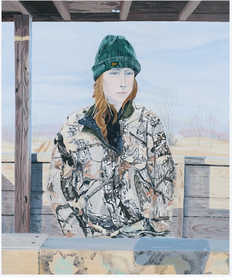 Breehan James Self-Portrait in Deer Stand, 2011 Oil on linen 24 x 20 inches $1800