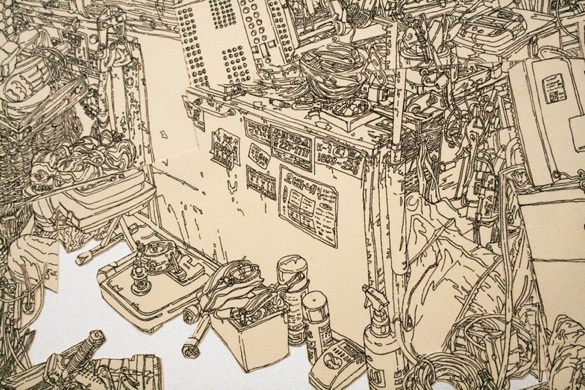 Left and above Heesop Yoon Still Life #2, 2011 Print collage on paper 20 x 25 inches $250