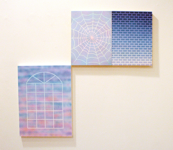 Some Velvet Morning, 2014, Acrylic on panel, 16" x 12" Revenge, 2014, Acrylic on panel, 12" x 9" Soft Moon, 2014, Acrylic on panel, 12" x 9"