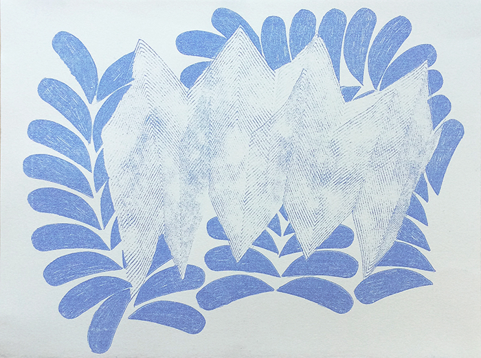 Laura Kaufman, To The Mountain (#7) , Transfer pigment on paper, 11" x 14"