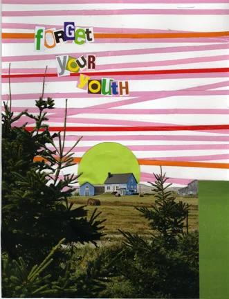 Karl Erickson, Forget Your Youth , collage, 8.5x11", 2009